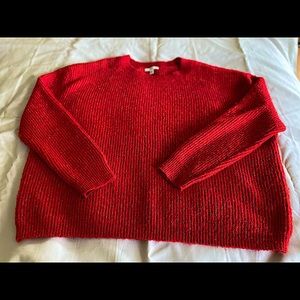 BP. oversized sweater. Measures 26 inches pit-to-pit, 25 inches top to bottom.